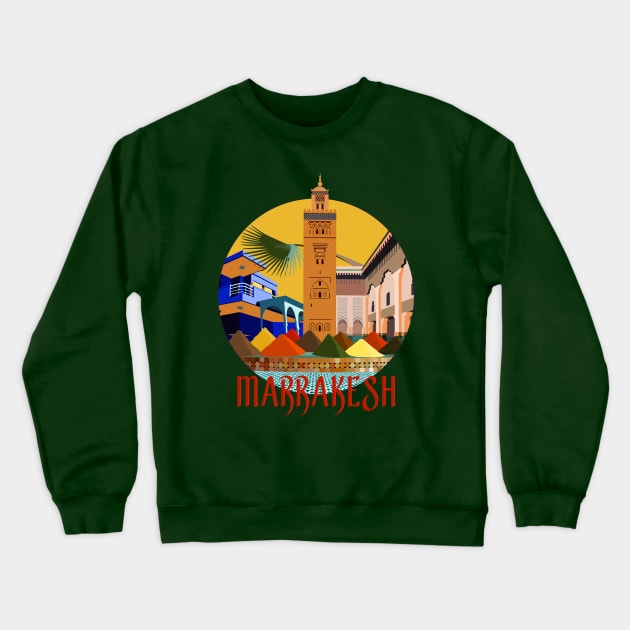 Marrakesh Crewneck Sweatshirt by Darío Lafuente